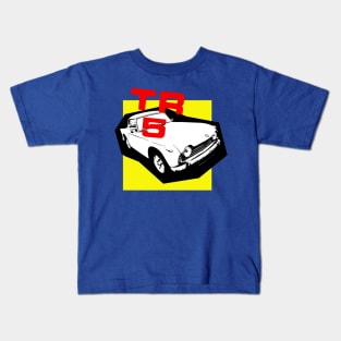 Triumph TR5 classic car bold retro Kids T-Shirt